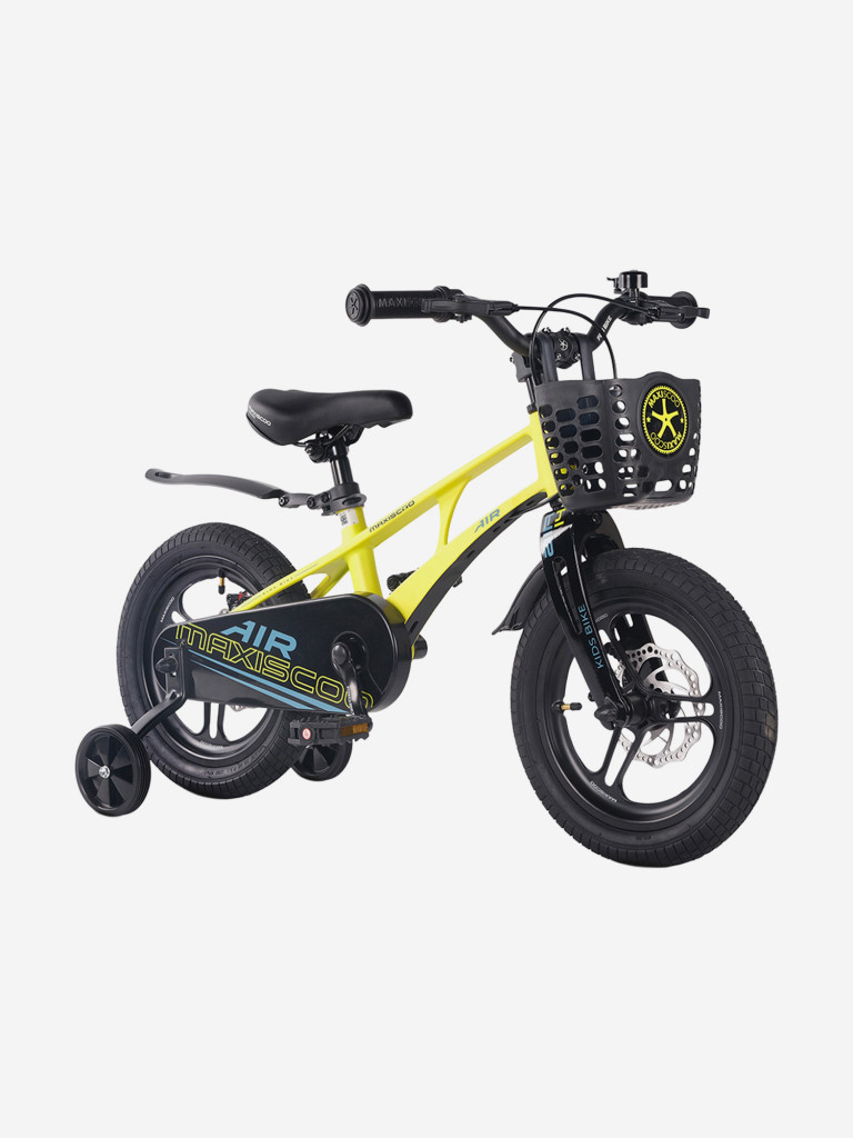 Велосипед детский Maxiscoo AIR PRO 14'' желтый матовый, 2026