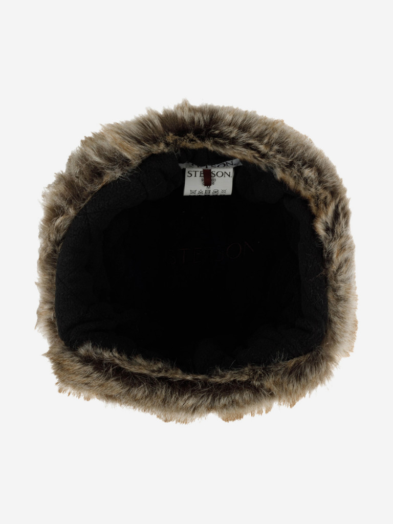 Шапка-ушанка STETSON 9297303 BOMBER CAP COWHIDE (коричневый)