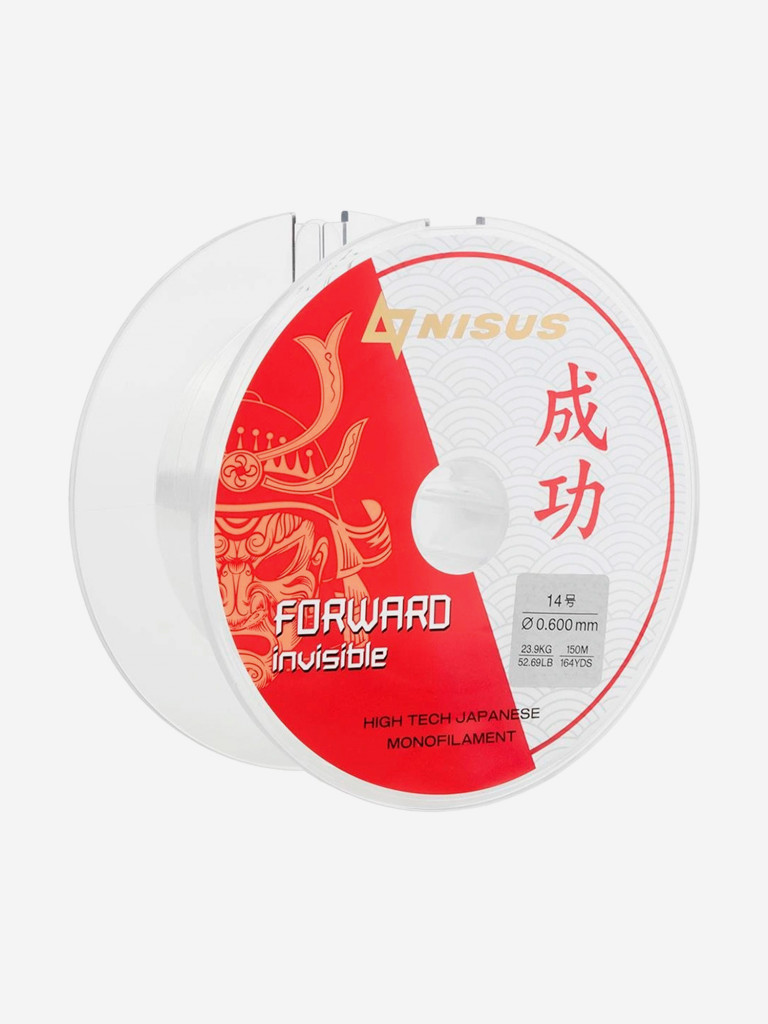 Леска для рыбалки Nisus FORWARD Invisible Nylon 0,60мм, 150м, 31кг, прозрачный