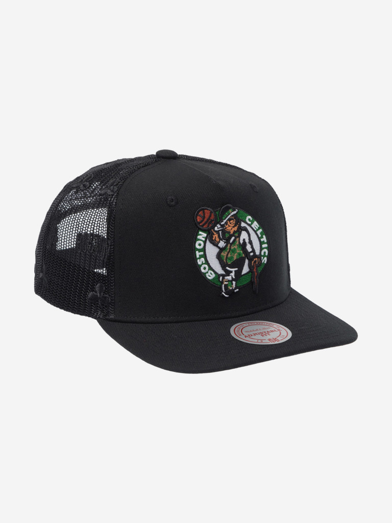 Бейсболка с сеточкой MITCHELL NESS HHSS7632-BCEYYPPPBLCK Boston Celtics NBA