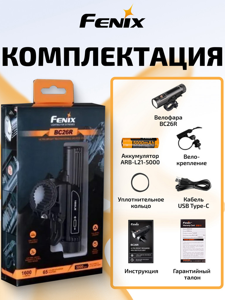 Велофара Fenix BC26R