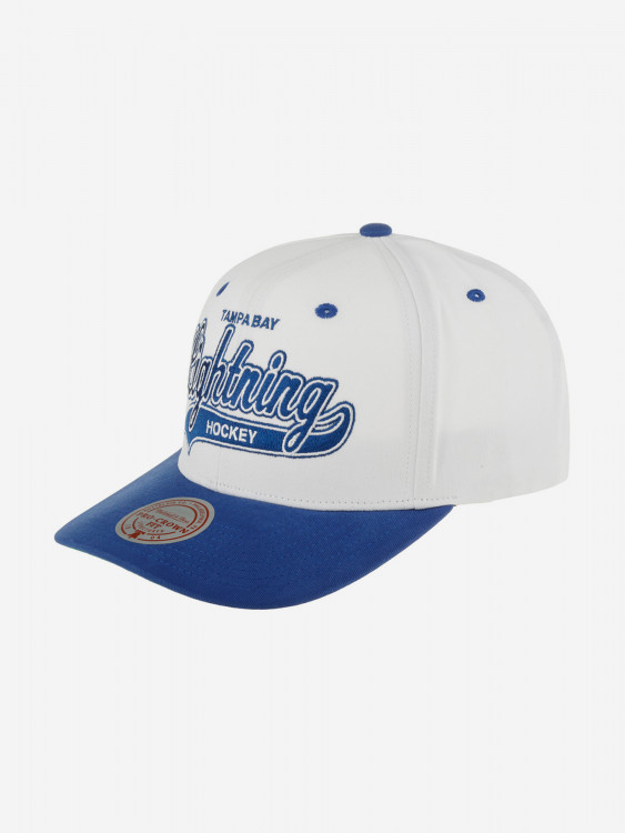 Бейсболка MITCHELL NESS HHSS7286-TBLYYPPPWHIT Tampa Bay Lightning NHL