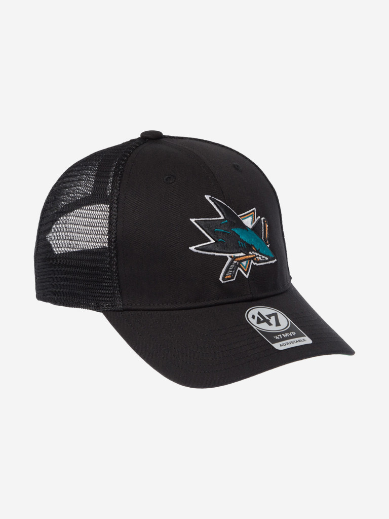 Бейсболка с сеточкой 47 BRAND H-BRANS22CTP-BK San Jose Sharks NHL