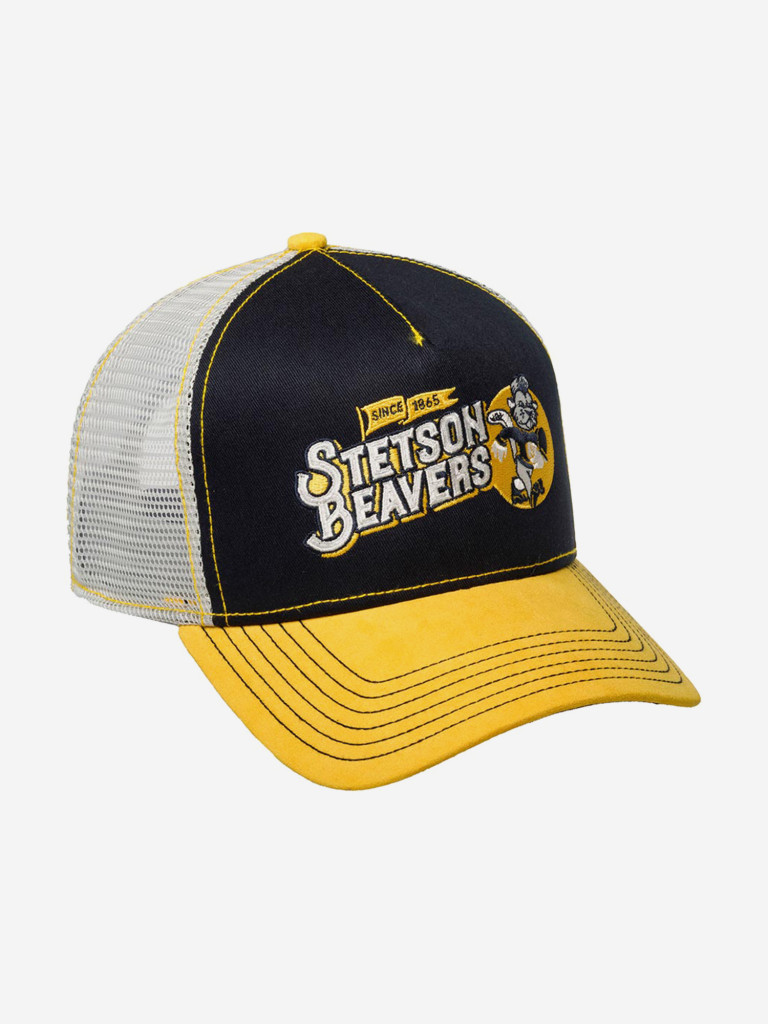 Бейсболка с сеточкой STETSON 7751181 TRUCKER CAP FOOTBALL BEAVER (желтый)