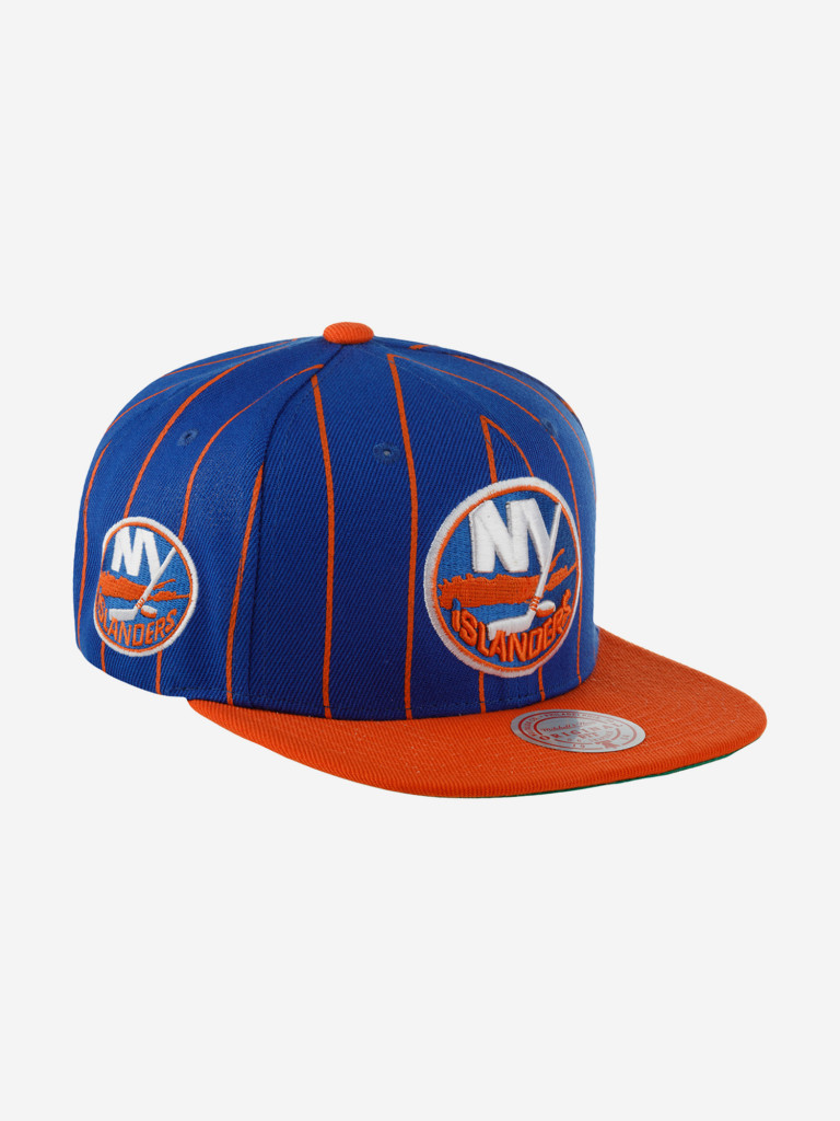 Бейсболка с прямым козырьком MITCHELL NESS HHSS5373-NYIYYPPPBLUE New York Islanders NHL