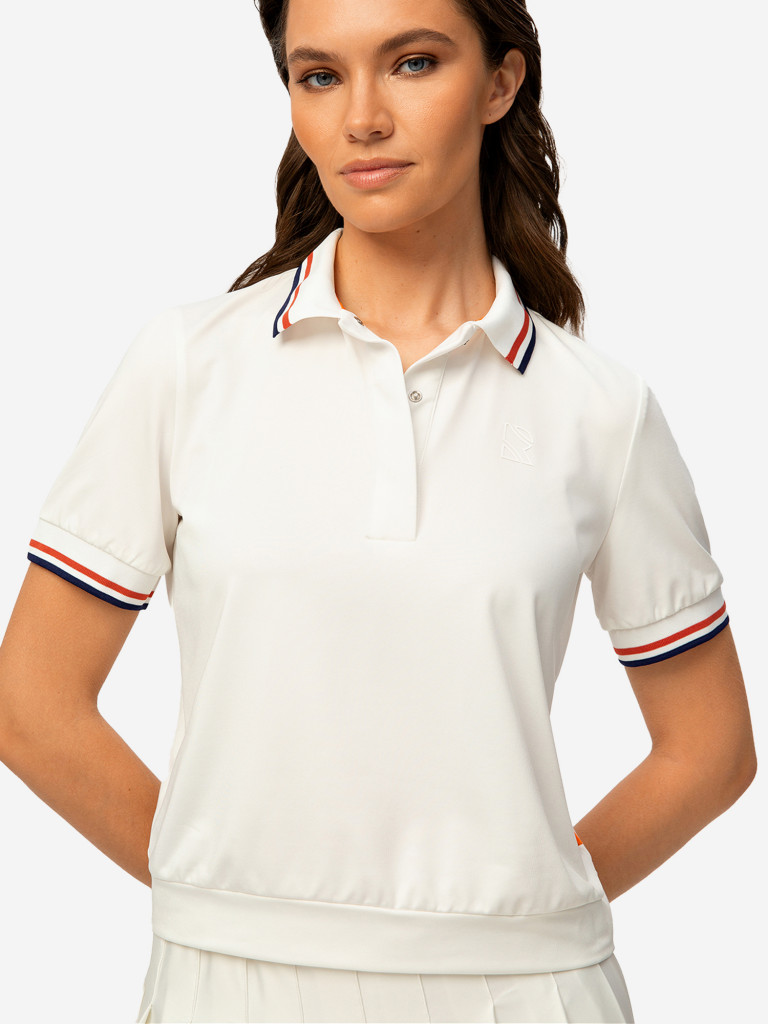 Поло женское RAQUETA SPORT High-grade, Neutro/Brick/Navy