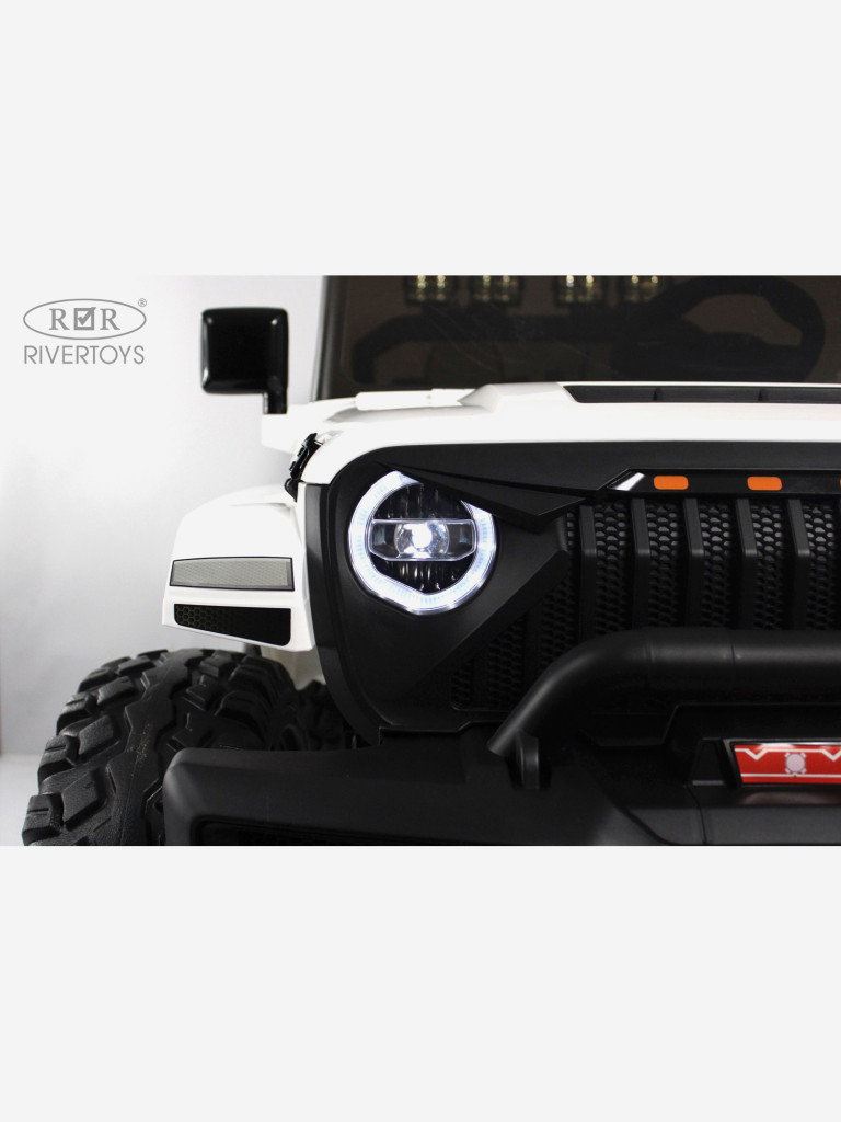 Двухместный 4 WD трансформер электромобиль RIVERTOYS Jeep с пультом