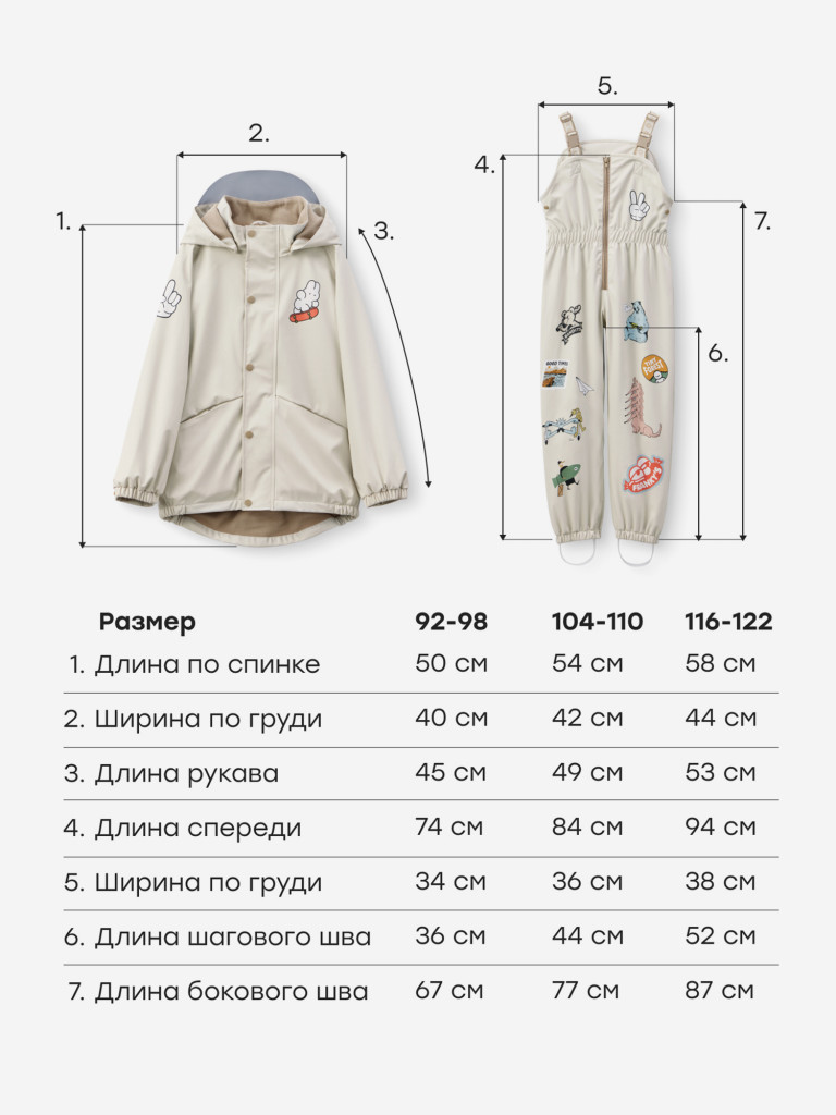 Дождевой комплект с флисовой подкладкой