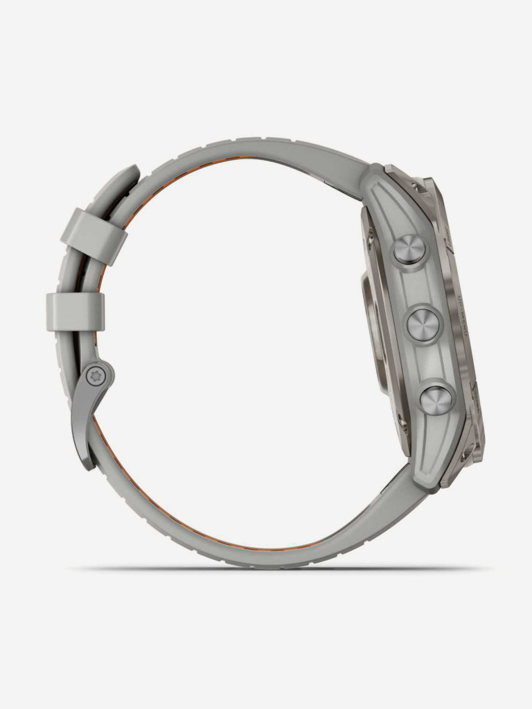 Спортивные часы Garmin Fenix 7X Pro Sapph Sol Ti w/Gray/Orange Band (010-02778-15G)