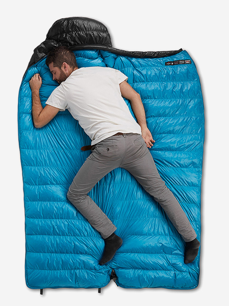 Мешок спальный Naturehike Ultralight CW400 L , 220х85 см, (правый) (ТК: +5C), черный