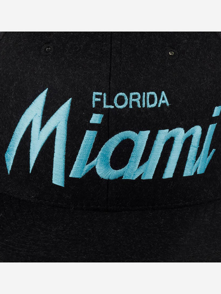 Бейсболка с прямым козырьком HOOD 100-MWL001-FL001-FT Miami II, FL (черный)