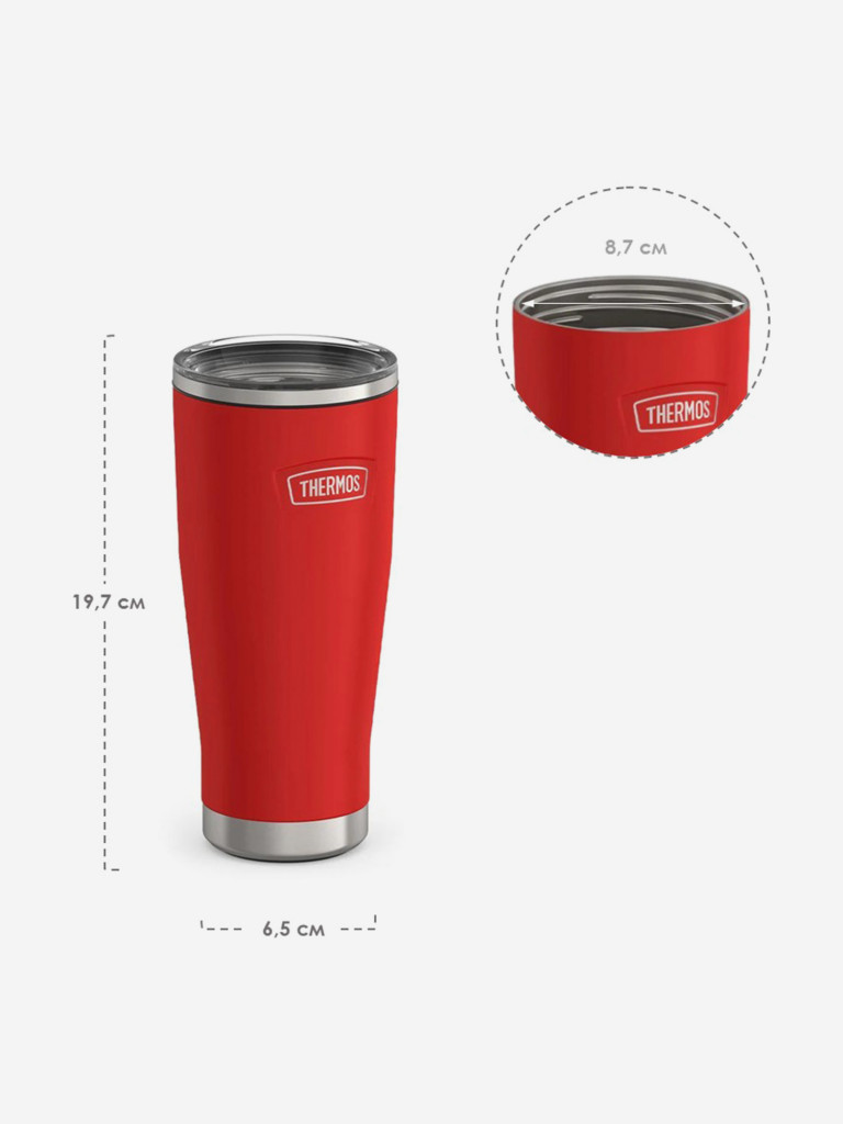 Термокружка для кофе 530 мл THERMOS ICON-1154 красная