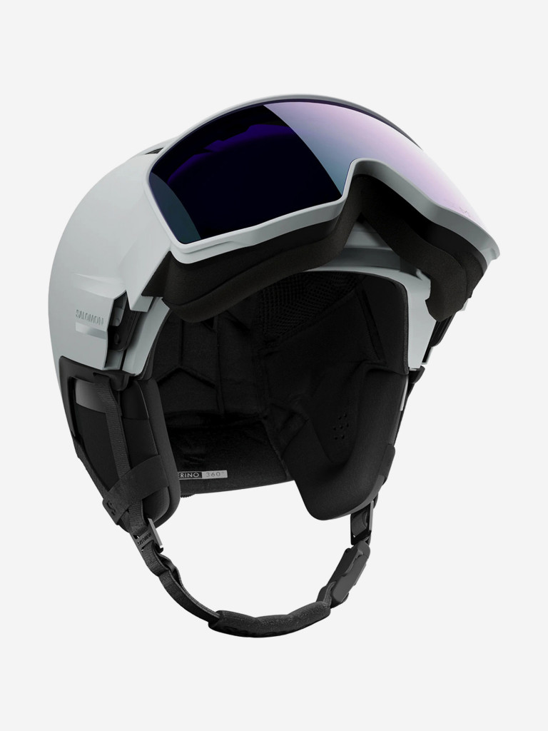 Горнолыжный шлем с визором Salomon Driver Prime Sigma Plus Серый Cat. 3+2 (с доп. визором)