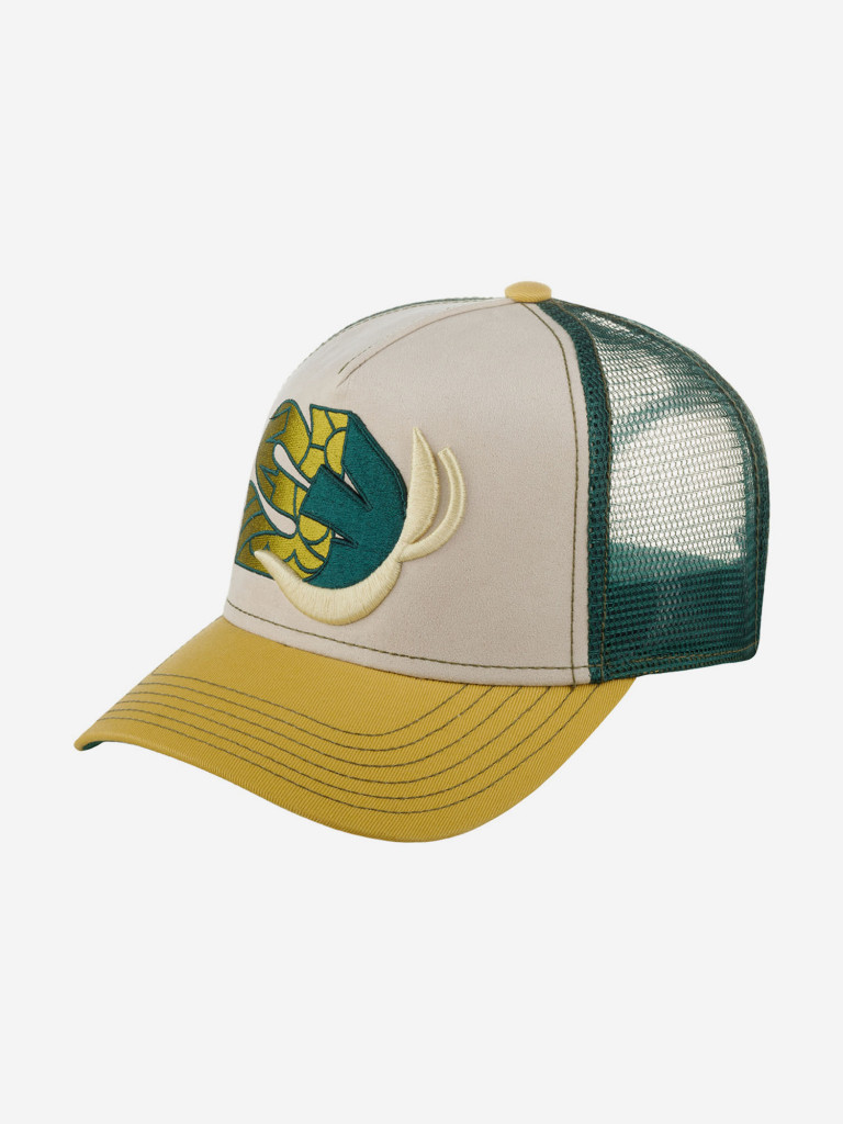 Бейсболка с сеточкой STETSON 7766105 TRUCKER CAP PLANTY S STETSON X THE FEEBLES (оливковый)