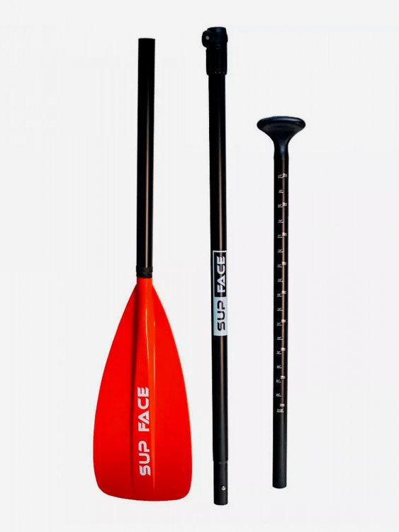 Весло для SUP SUP face, алюминий, 3х-частное