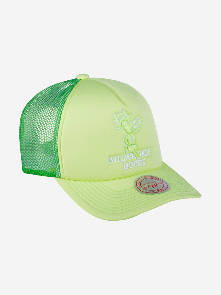 Бейсболка с сеточкой MITCHELL NESS 5HSSLD21130-MBUGREN Milwaukee Bucks NBA