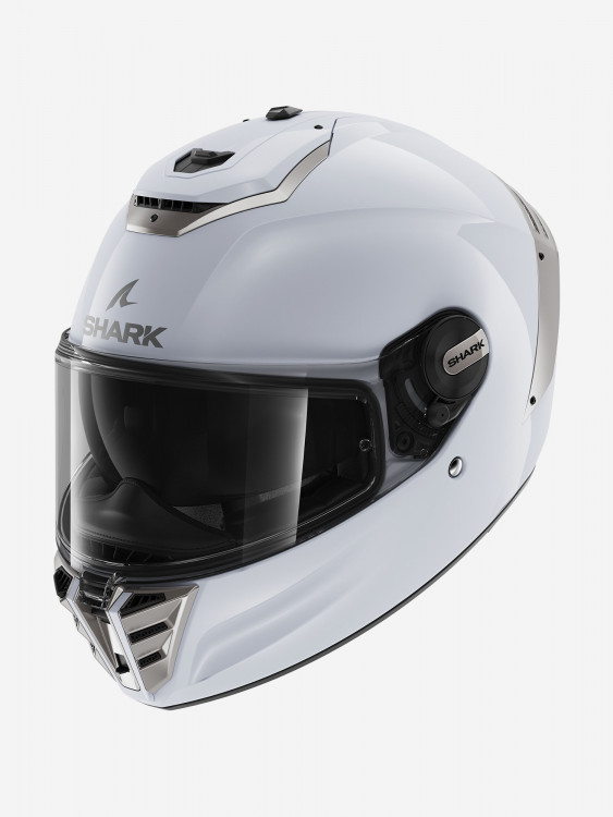 Мотошлем интеграл SHARK SPARTAN RS BLANK White/Silver Glossy