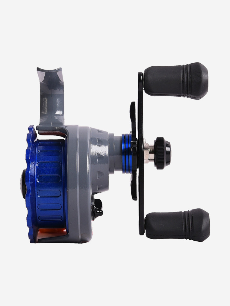 Катушка инерционная (зимняя) Black Side ICE ZEAL (4+1 подш.), синяя, для зимней рыбалки под удочку и спиннинг на судака, окуня и другую рыбу