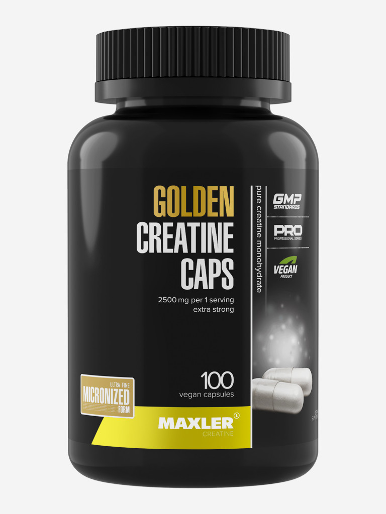 Креатин моногидрат Maxler 100% Golden Creatine Caps, 100 капсул