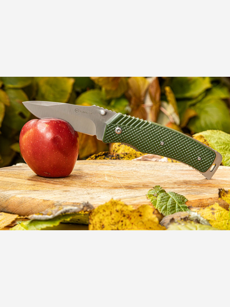 Нож Ganzo G618 440 Steel Exclusive Edition Green Handle