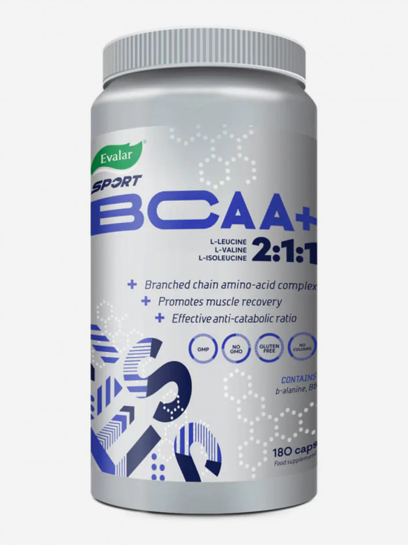 СпортЭксперт BCAA+ 510 мг Эвалар 180 капсул