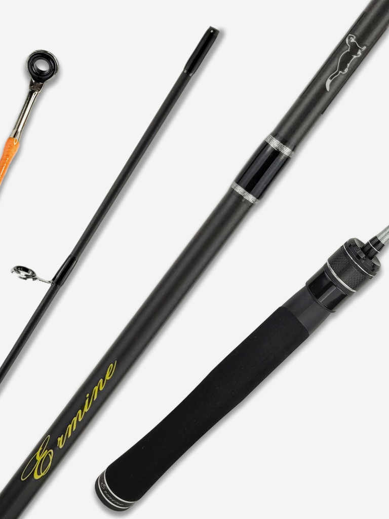 Спиннинг для рыбалки Fish Crystal ERMINE ERM602XUL-S-R1 (цельн. вершин.) 1.80м 0.3-1.0гр,2 секц.,рукоять: цельная