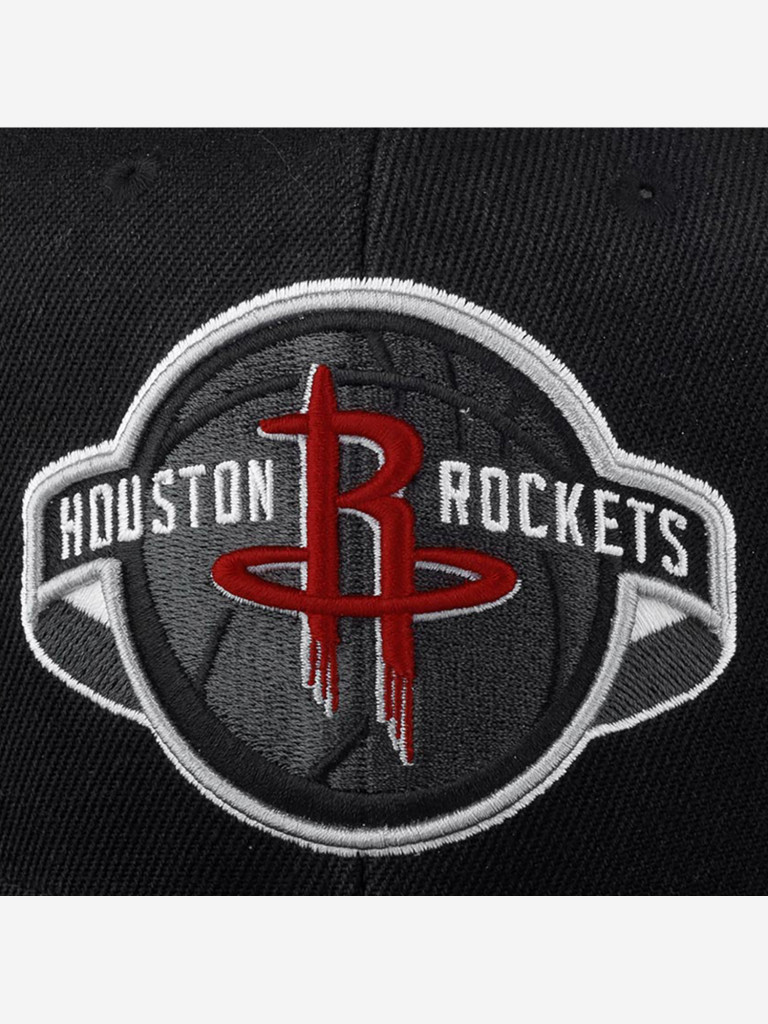 Бейсболка с прямым козырьком MITCHELL NESS 6HSSJS19078-HROBLCK Houston Rockets NBA