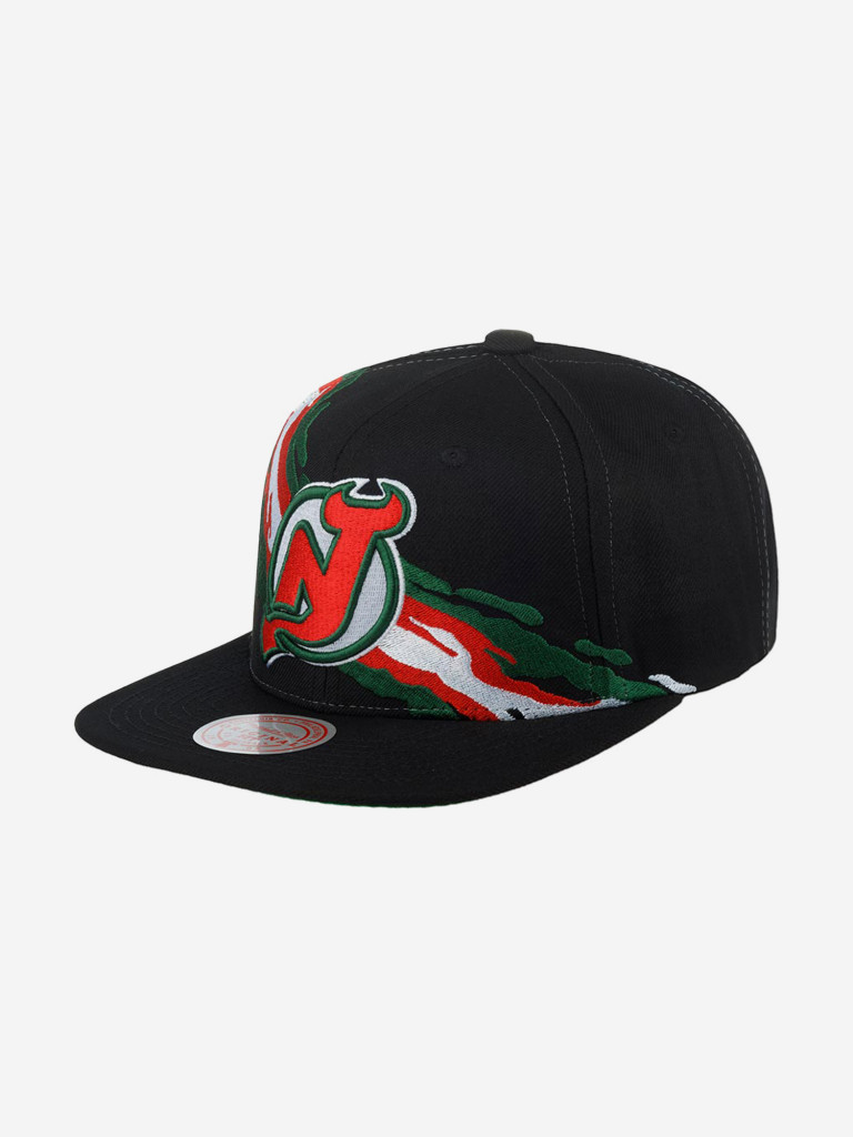 Бейсболка с прямым козырьком MITCHELL NESS 6HSSSH22087-NJDBLCK New Jersey Devils NHL (черный)