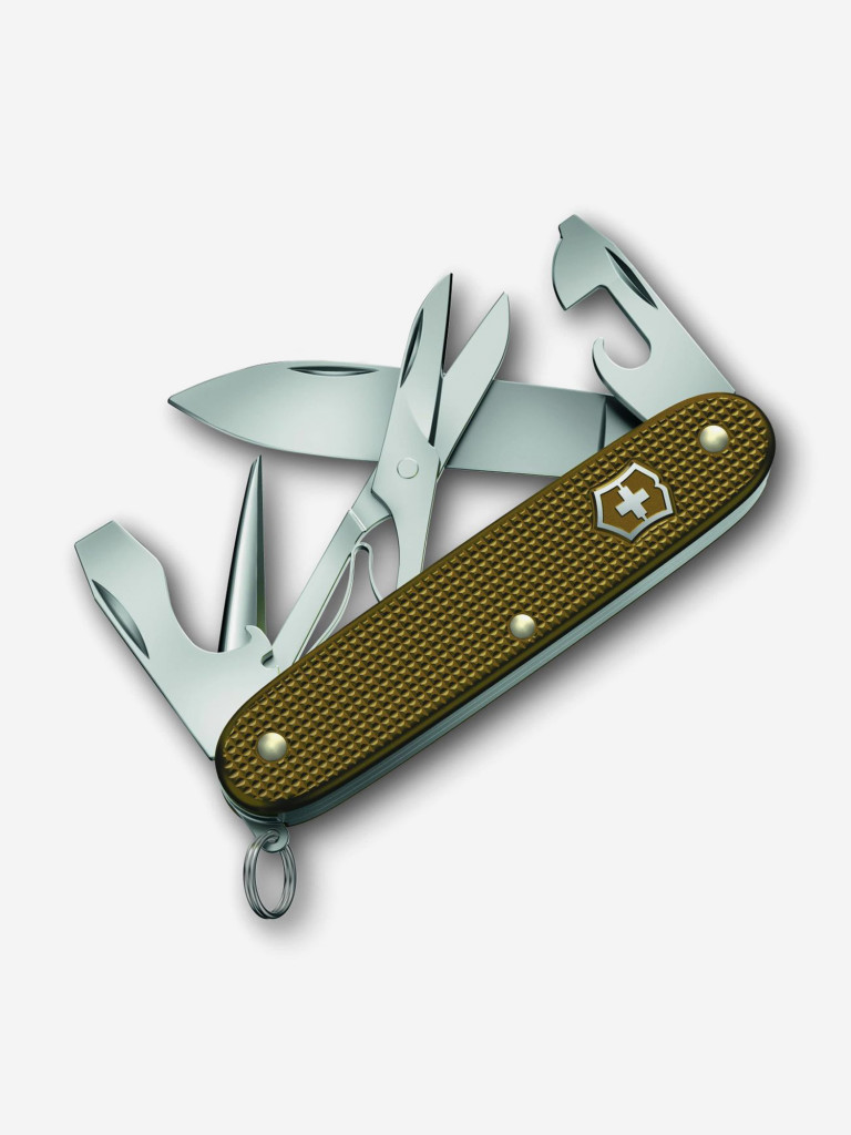 Складной нож Victorinox Pioneer X Alox LE 2024, функций: 9, 93мм, коричневый, коробка подарочная, 0.8231.l24