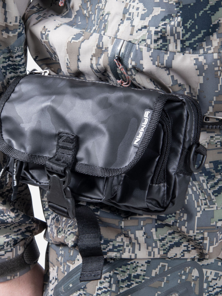 Сумка рыболовная Yaman Street Fishing MultiLock S-Pouch, 13,5х22х8 см, цвет серый камуфляж.