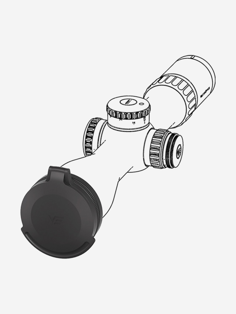 Крышка защитная для оптического прицела Vector Optics 50 мм на объектив