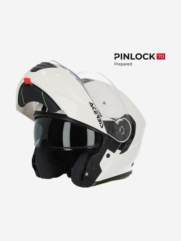 Мотошлем модуляр Acerbis TDC White