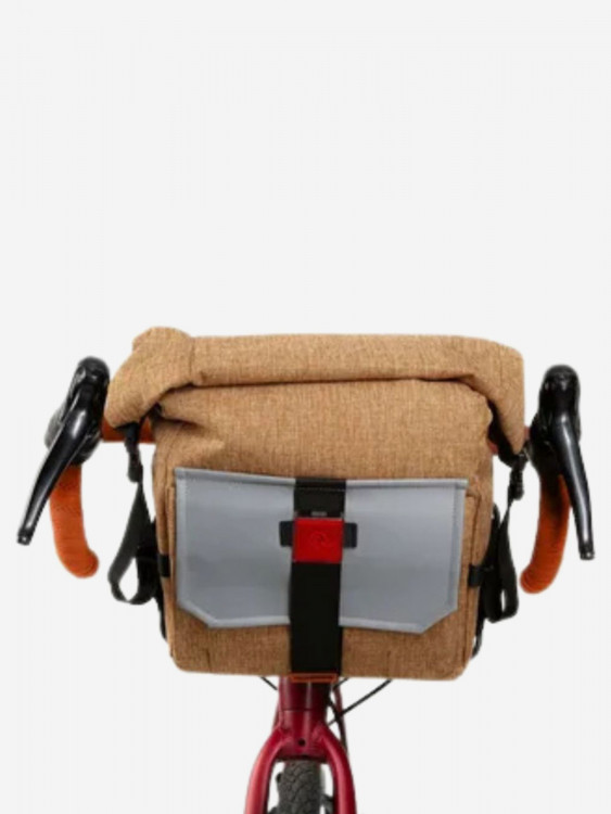 Сумка Роллтоп на руль/седло коричневый