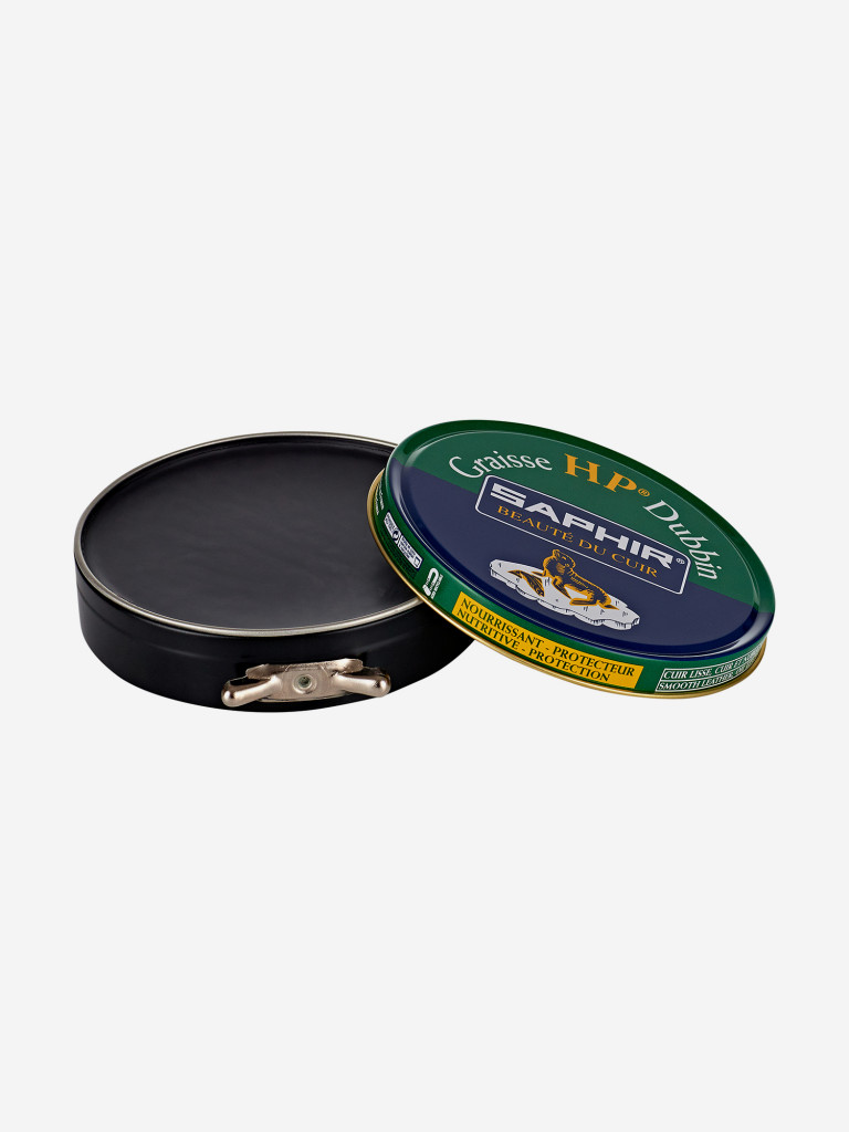 01 Пропитка для туристической обуви Saphir GRAISSE HP, банка, 100мл. (черный)