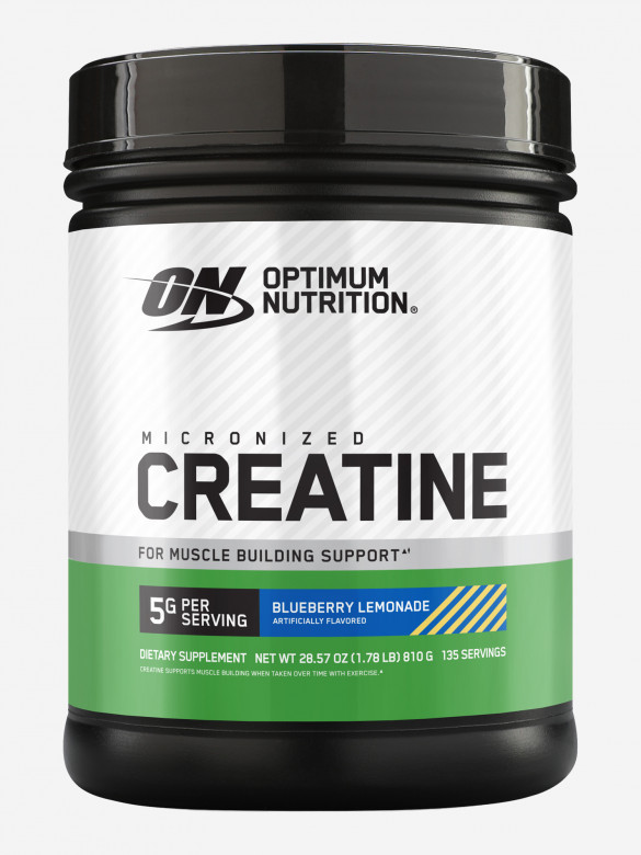 Микронизированный Креатин Optimum Nutrition Порошок, 810 г, Черничный лимонад