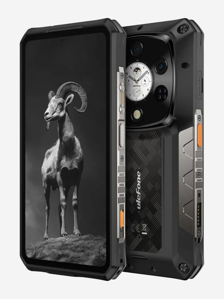 Смартфон Ulefone Armor 28 Pro 16+512 Black, 6.67”, FHD+, 1.04” 340x340, MTK7300, And15, 50+50+64, 50, 10600mAh, 4G, uSmart