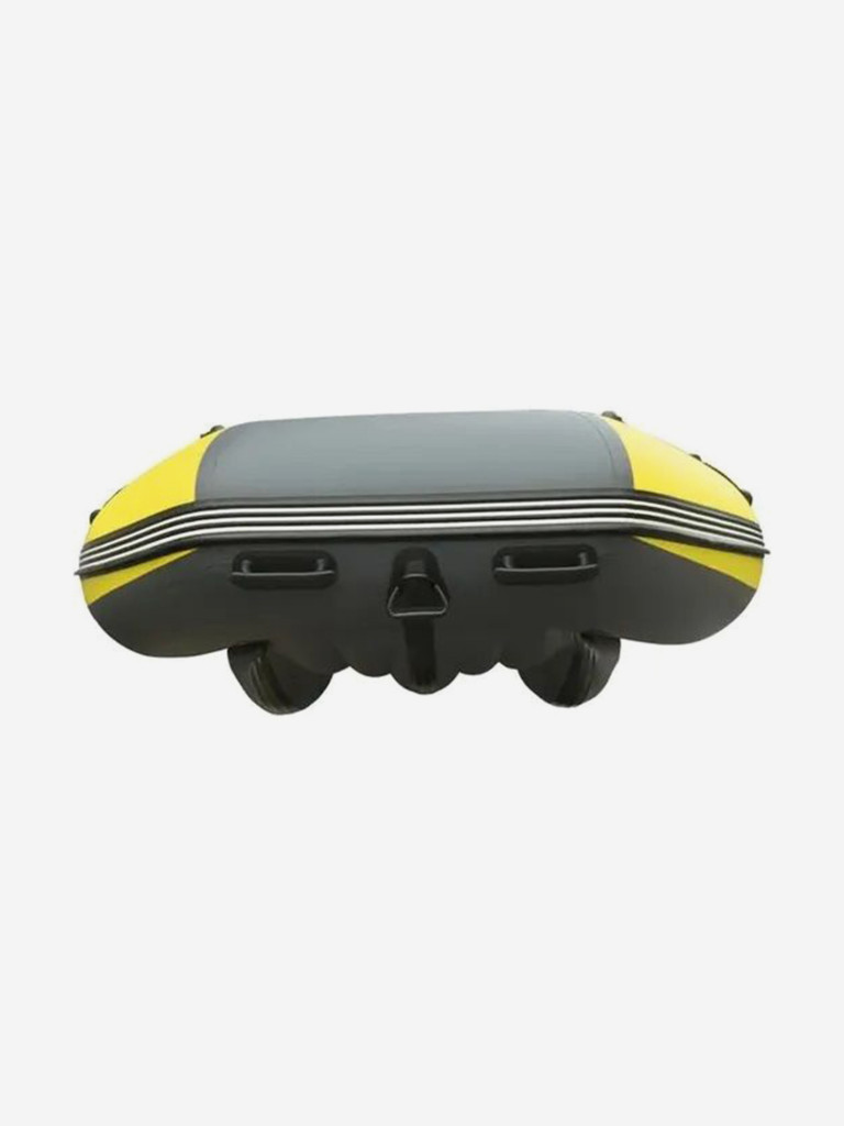 Лодка Reef Triton NDND (Риф Тритон НДНД) 420 NDFi с интегрированным фальшбортом, серо-жёлтая