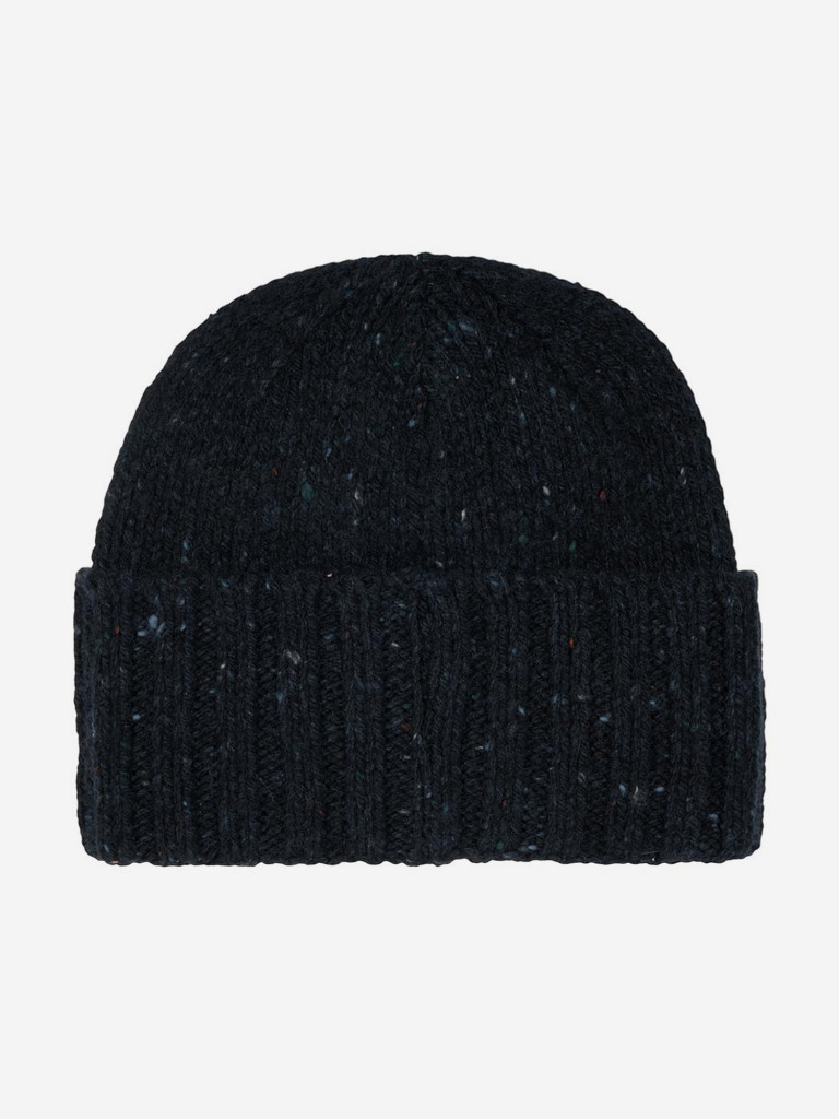 Шапка с отворотом STETSON 8599201 BEANIE LAMBSWOOL CASHMERE (синий)