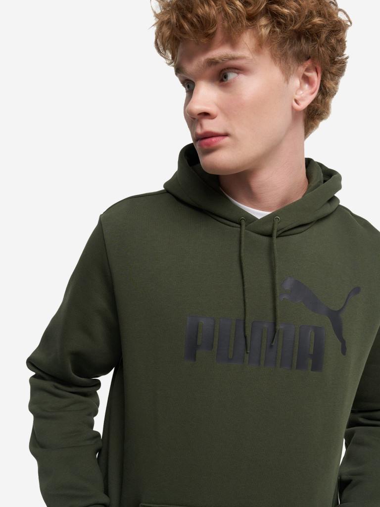 Худи мужское PUMA Ess Big Logo Varsity Green