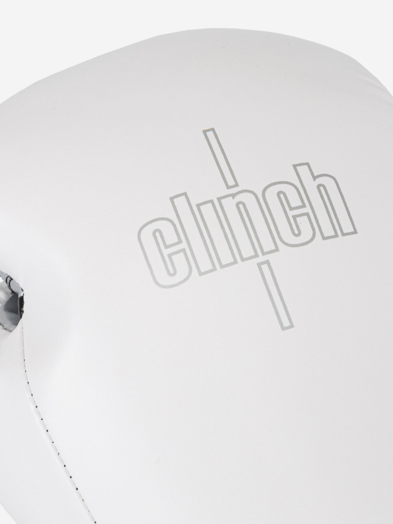 Перчатки боксерские Clinch Fight 3.0 бело-серебристые