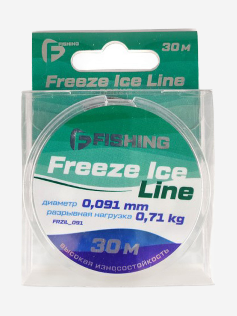 Леска F-FISHING Freeze Ice Line 30м 0,091мм 0,71кг
