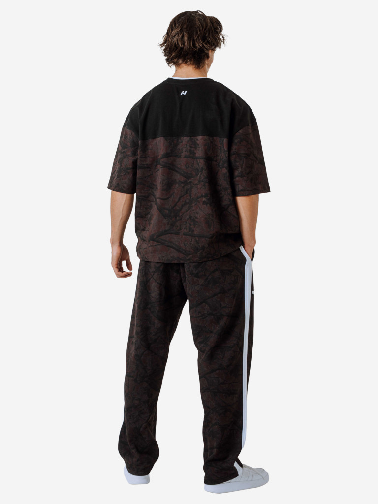 Футболка мужская спортивная NEBBIA Oversized Tee POWER 898 Dark brown camo
