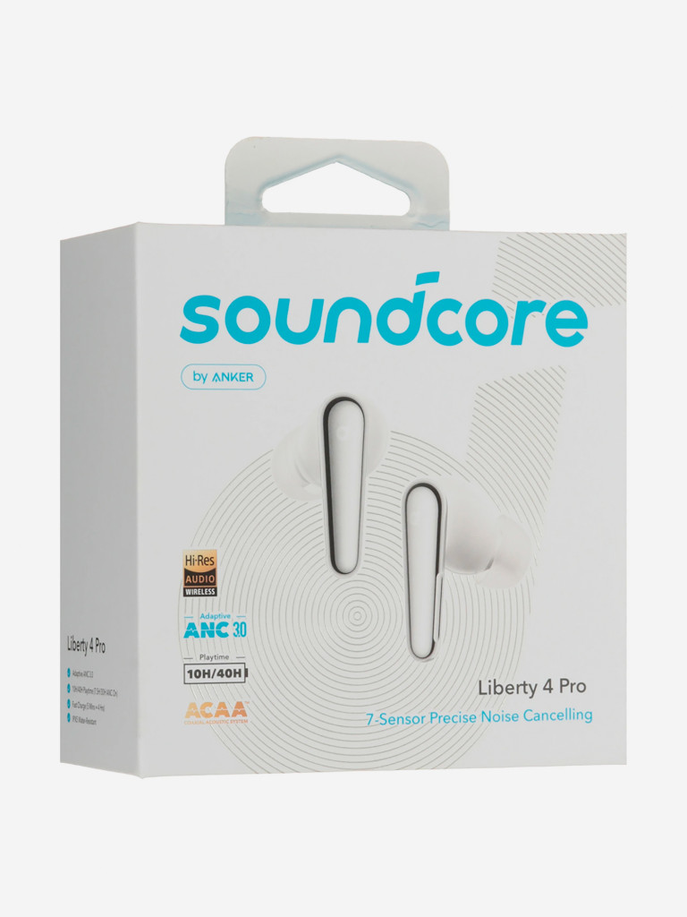 Наушники беспроводные SOUNDCORE Liberty 4 Pro Белый матовый