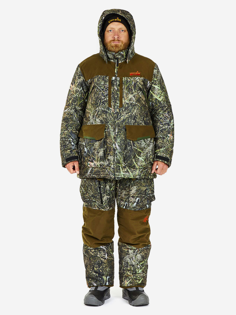Костюм зимний Norfin BOAR CAMO (куртка+полукомбинезон) для рыбалки и охоты