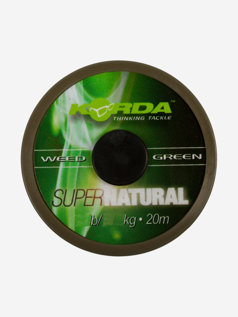 Поводковый материал KORDA Super Natural Weedy Green 25lb 20м