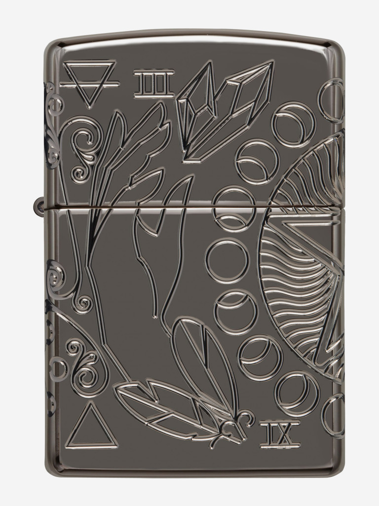 Зажигалка бензиновая ZIPPO 49689 Armor Wicca