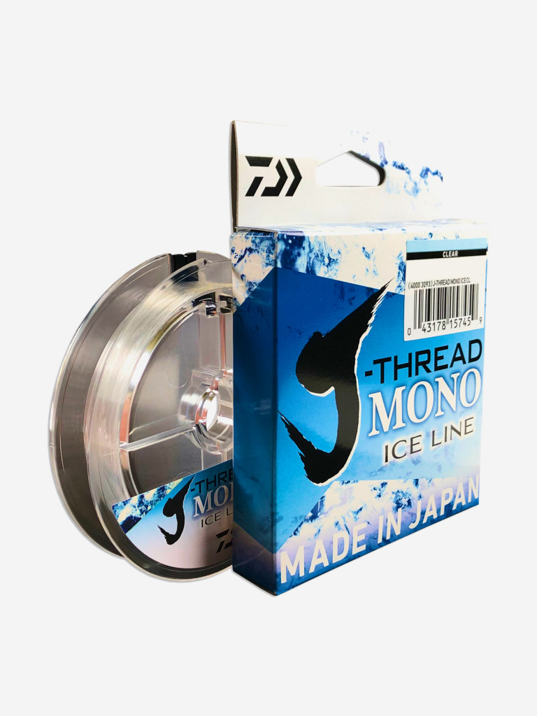 Леска Daiwa J-Thread Mono Ice Line 50m 0.09mm прозрачный цвет — купить за  390 руб. со скидкой 5 %, отзывы в интернет-магазине Спортмастер