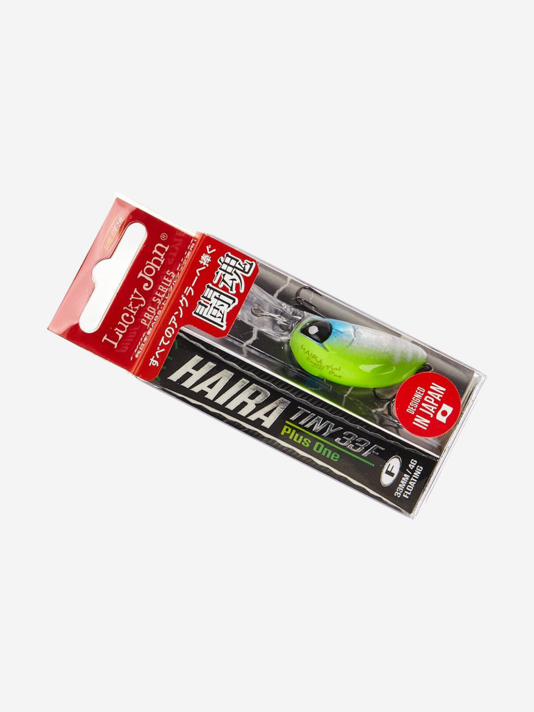 Воблер LUCKY JOHN Pro Series HAIRA TINY LBF Plus Foot, длина 3.3 см, ультралайтовый крэнкбейт на хищную рыбу