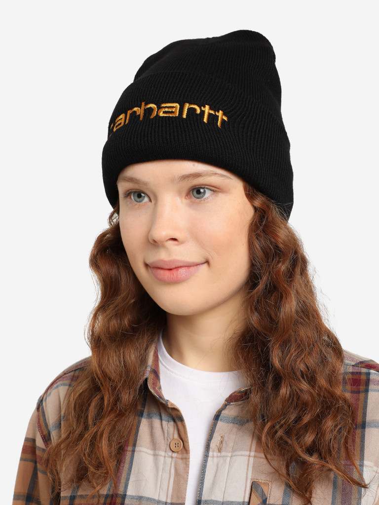 Шапка Carhartt черный цвет — купить за 4999 руб., отзывы в  интернет-магазине Спортмастер