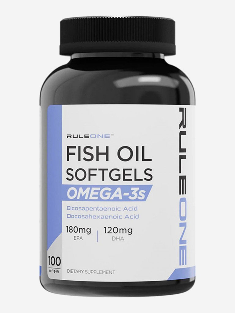 Рыбий жир Rule 1, Omega 3 Fish Oil, 100 капсул